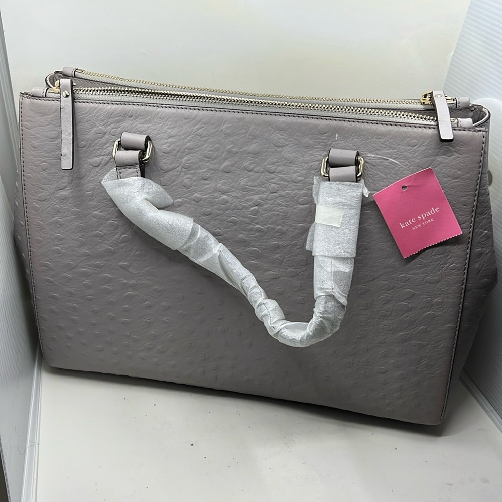 NWT Kate Spade Ostrich Loden Purse